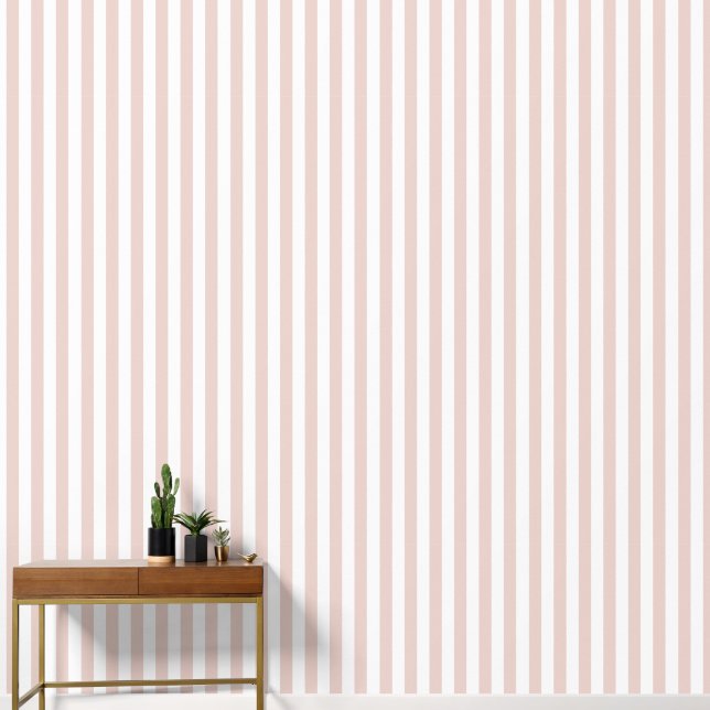 Simple Stripes - Pink Wallpaper (Hallway)