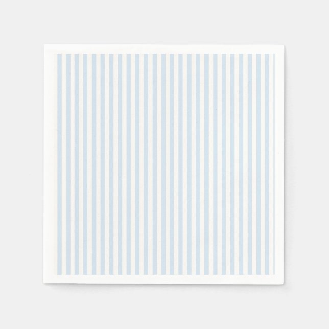 Simple Stripes - Powder Blue Napkin (Front)