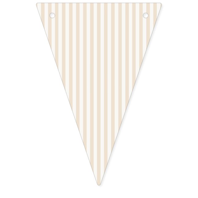 Simple Stripes - Soft Linen Bunting (First Flag)