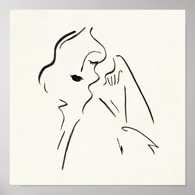 Simple Study - Sketch of a Lady Poster (Front)