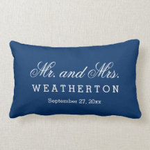 Simple Style Mr. and Mrs. Wedding Names Date A28