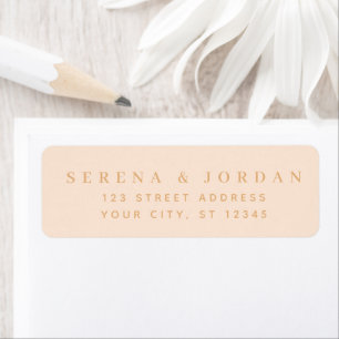 SIMPLE STYLISH CUSTOMIZED WEDDING CREAM ADDRESS
