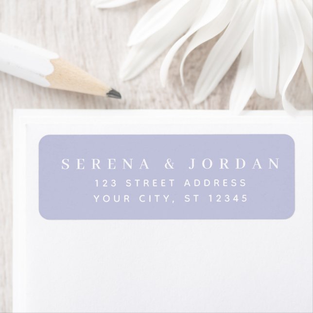 SIMPLE STYLISH CUSTOMIZED WEDDING LILAC ADDRESS (Insitu)