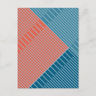 Simple Stylish Lines Postcard