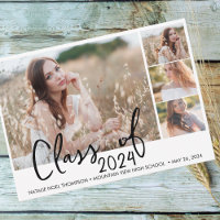Simple Stylish Modern Class of 2024 Graduation