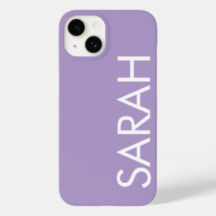 Simple Stylish Modern Classic Name Lavender  Case-Mate iPhone 14 Case