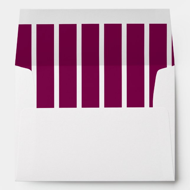 SIMPLE STYLISH MODERN CUSTOM NAME WEDDING WHITE ENVELOPE (Back (Bottom))