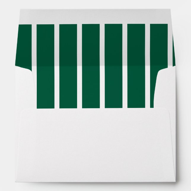 SIMPLE STYLISH MODERN CUSTOM NAME WEDDING WHITE ENVELOPE (Back (Bottom))