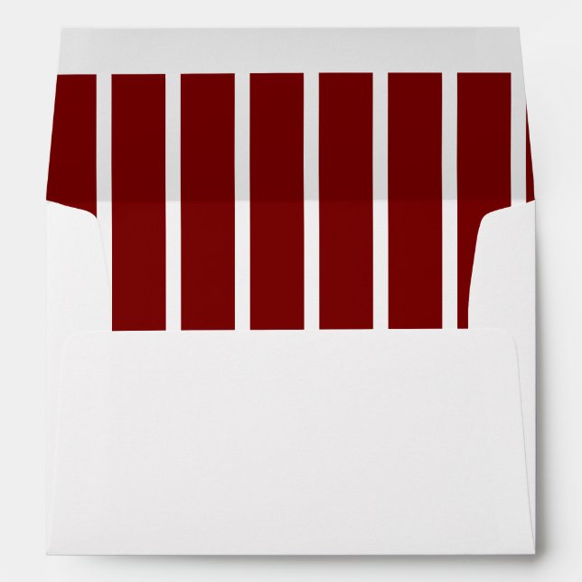 SIMPLE STYLISH MODERN CUSTOM NAME WEDDING WHITE ENVELOPE (Back (Bottom))