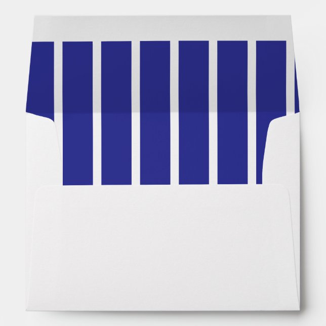 SIMPLE STYLISH MODERN CUSTOM NAME WEDDING WHITE ENVELOPE (Back (Bottom))