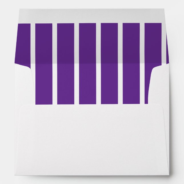 SIMPLE STYLISH MODERN CUSTOM NAME WEDDING WHITE ENVELOPE (Back (Bottom))