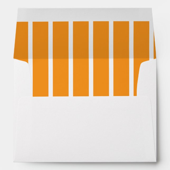 SIMPLE STYLISH MODERN CUSTOM NAME WEDDING WHITE ENVELOPE (Back (Bottom))