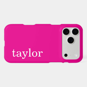 SIMPLE STYLISH MODERN CUSTOMIZED NAME HOT PINK