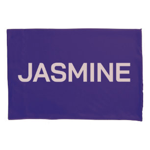 SIMPLE STYLISH MODERN CUSTOMIZED NAME MONOGRAM PILLOWCASE
