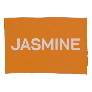SIMPLE STYLISH MODERN CUSTOMIZED NAME MONOGRAM PILLOWCASE
