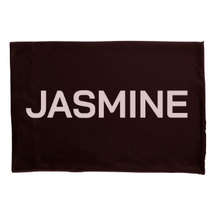 SIMPLE STYLISH MODERN CUSTOMIZED NAME MONOGRAM PILLOWCASE