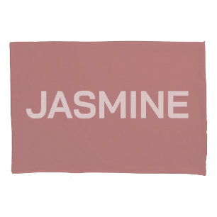 SIMPLE STYLISH MODERN CUSTOMIZED NAME MONOGRAM PILLOWCASE