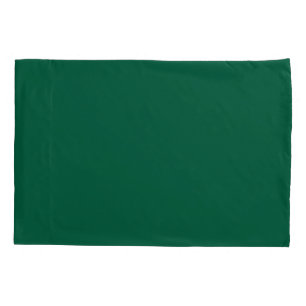 SIMPLE STYLISH MODERN MINIMAL CLASSIC DARK GREEN PILLOWCASE