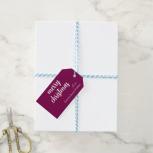 Simple Stylish Modern Minimal Merry Christmas Gift Gift Tags