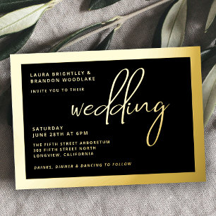 Simple Stylish Modern Minimalist Script Wedding