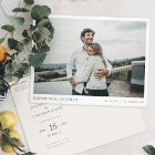 Simple Stylish Modern Photo Wedding Save the Date