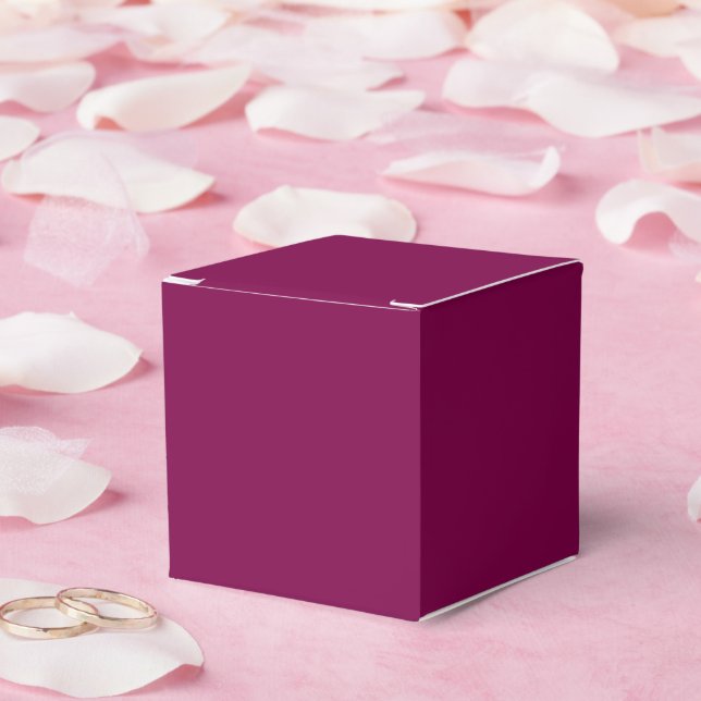 SIMPLE STYLISH MODERN WINE COLOUR WEDDING  FAVOUR BOX (Wedding)