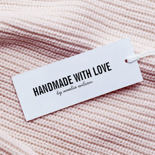 Simple Stylish Personalise Handmade with Love Self-inking Stamp