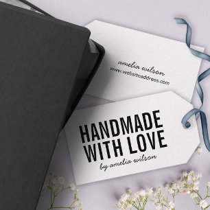 Simple Stylish Rustic Handmade with Love Kraft Gift Tags