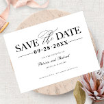 Simple Stylish Wedding Save The  Date Non Photo Postcard<br><div class="desc">Simple Stylish Wedding Save The Date Non Photo Postcard</div>