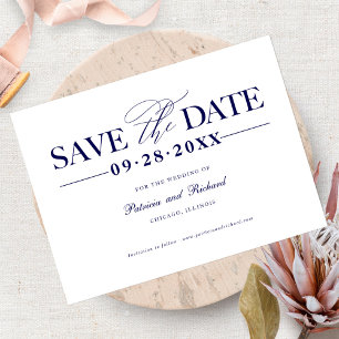 Simple Stylish Wedding Save The Date Non Photo Postcard