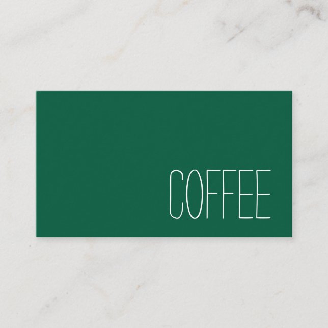 Simple Stymie Word Dark Loyalty Coffee Punch-Card (Front)