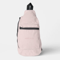 Simple Subtle Pink Name on Soft Blush Pink