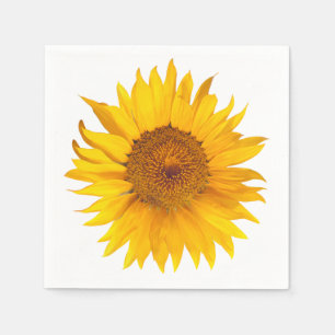 Simple Sunflower Wedding Napkin