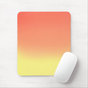 Simple Sunset Ombre Effect Orange & Yellow Mouse Mat