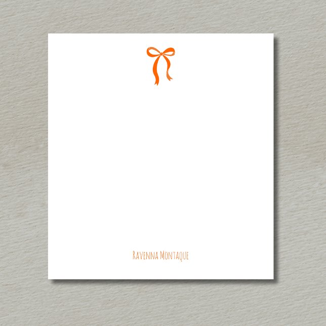 Simple Sunset Orange Bow Script Custom Name Script Notepad (Creator Uploaded)