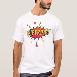Simple Superdad Comic Retro Pop Art   Shirt