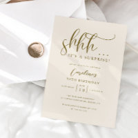 Simple Surprise Birthday Party Cream