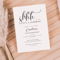 Simple Surprise Birthday Party