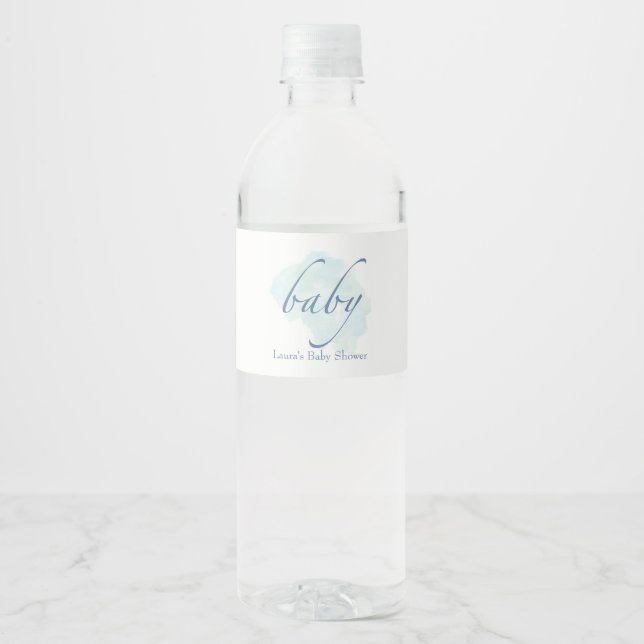 Simple & Sweet Baby Shower Water Bottle Label (Front)