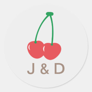 Simple Sweet Cherry Wedding Seal