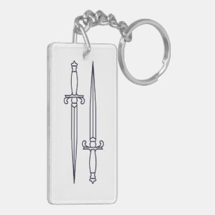 Simple sword key ring