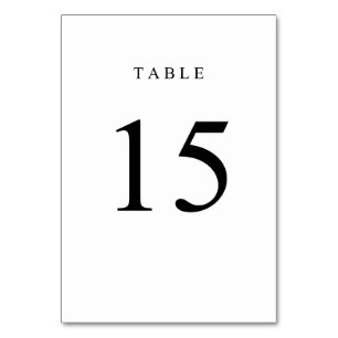 Simple Table Number - 15