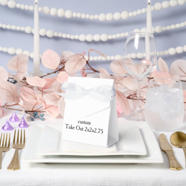 simple Take Out 2x2x2.75  Favour Box (Wedding)