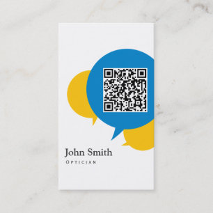 Simple Talk Bubbles Optician Business Card