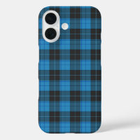 Simple tartan pattern in dark blue