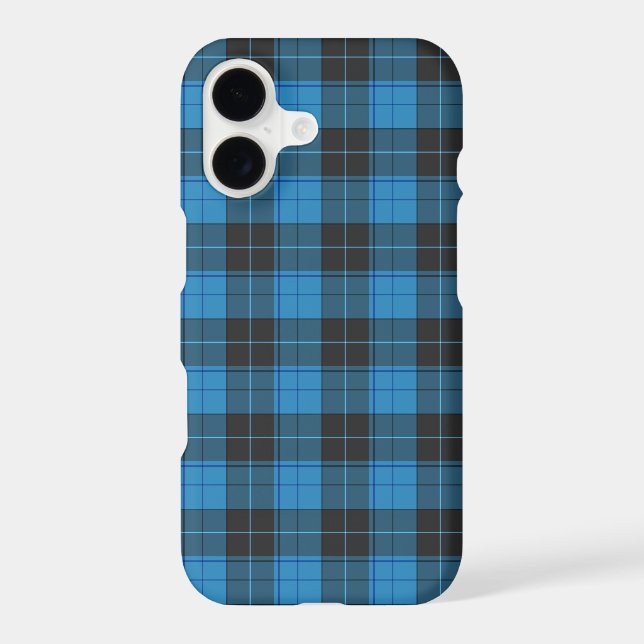 Simple tartan pattern in dark blue Uncomm (Back)