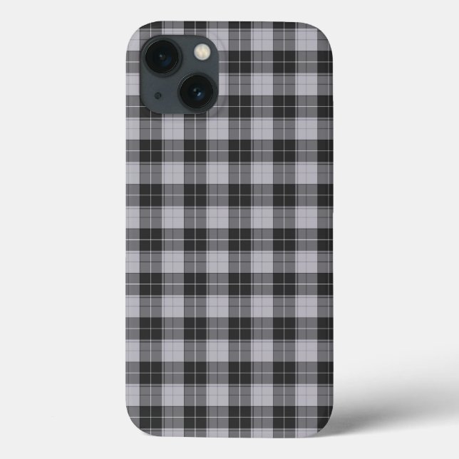 Simple tartan pattern in grey Case-Mate iPhone case (Back)