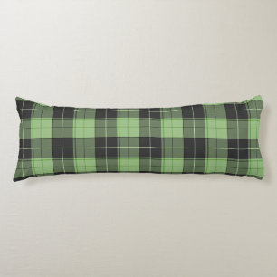 Simple tartan pattern in Light green Body Cushion