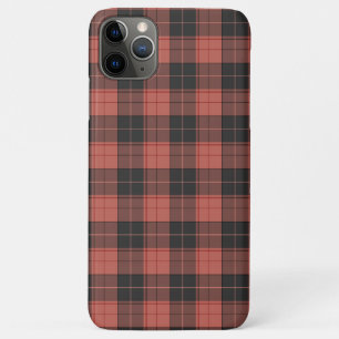 Simple tartan pattern in red iPhone 11 pro max case