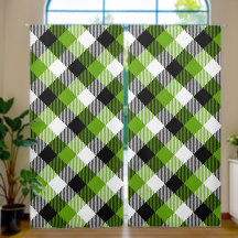 Simple Tartan Plaids Neon Green 